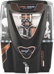 Aquagrand Epic Black Copper 12 Litres RO + UV + UF + Copper + TDS Control Water Purifier