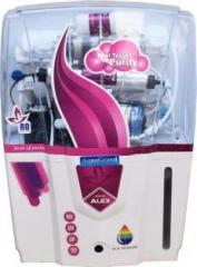 Aquagrand Red Audi Model Alkaline purify Mineral Ro + Uv + Uf + Tds + Alkaline Filter12 Ltr 12 Litres RO + UV + UF + TDS Water Purifier