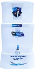 Captain Pure Matrix 20 Litres Gravity Based + UF Water Purifier