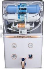 Kent Elegant Copper 8 Litres RO + UV + UF + TDS Control + UV in Tank + Copper Water Purifier Suitable for all Borewell, Tanker, Municipality Water