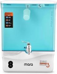 Marq By Flipkart AQUA BIZ GREEN 12 Litres RO + UV + UF + TDS + ALK + Copper Water Purifier with Pre filter and BIS Certified