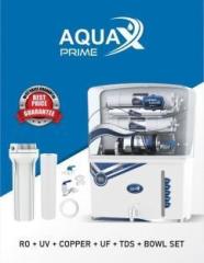 Pureworld Aqua prime UV UF BOWL SET 15 Litres RO + UV + UF + Copper Guard + pH enhancer Water Purifier