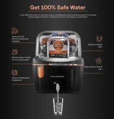 Royal Aquafresh Esc mini black swift 8 Litres RO + UV + UF + Copper Guard + pH enhancer Water Purifier with Prefilter