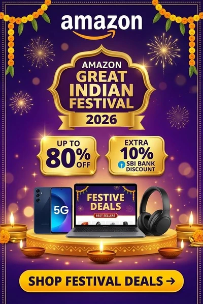Amazon Great Indian Festival 2026 Deals - Up to 80% Off